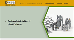 Desktop Screenshot of kovinoplastika-kosmatin.si